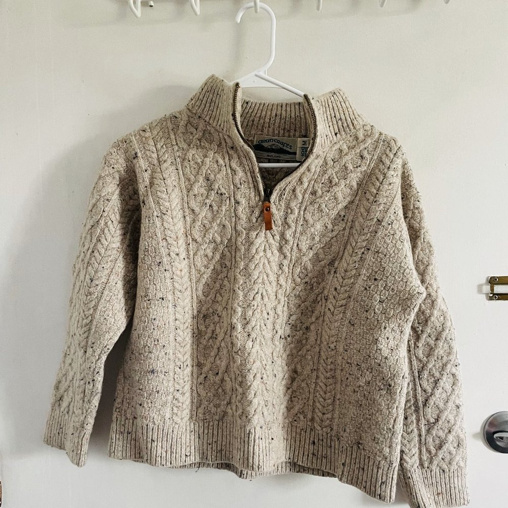 Quarter Zip Wool Sweater